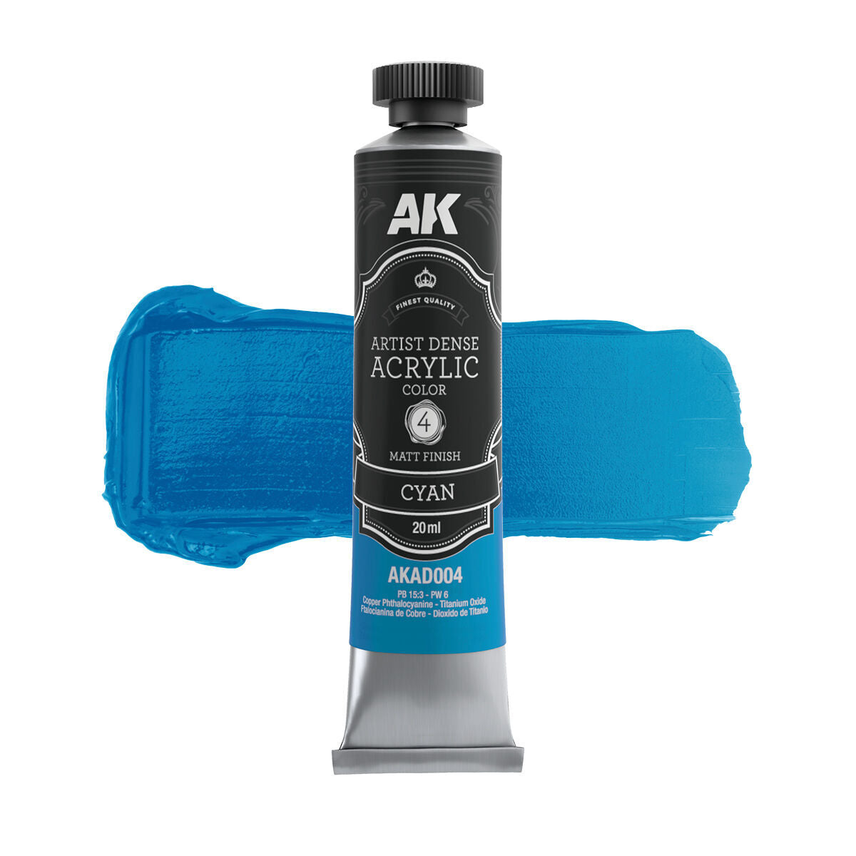AK Interactive Artist Dense Acrylic Cyan 20ml AK Interactive