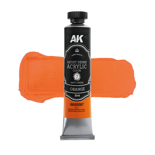 AK Interactive Artist Dense Acrylic Orange 20ml AK Interactive
