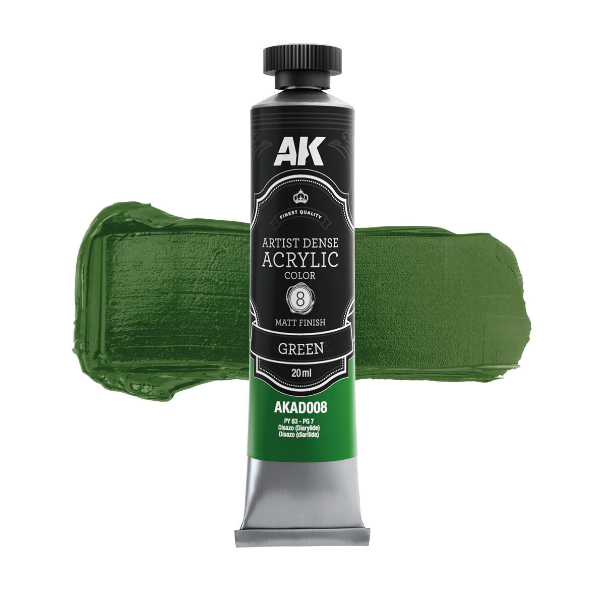 AK Interactive Artist Dense Acrylic Green 20ml AK Interactive