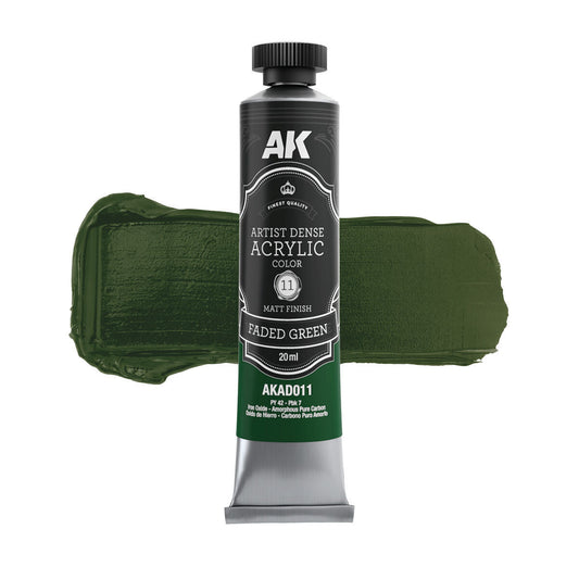 AK Interactive Artist Dense Acrylic Faded Green 20ml AK Interactive