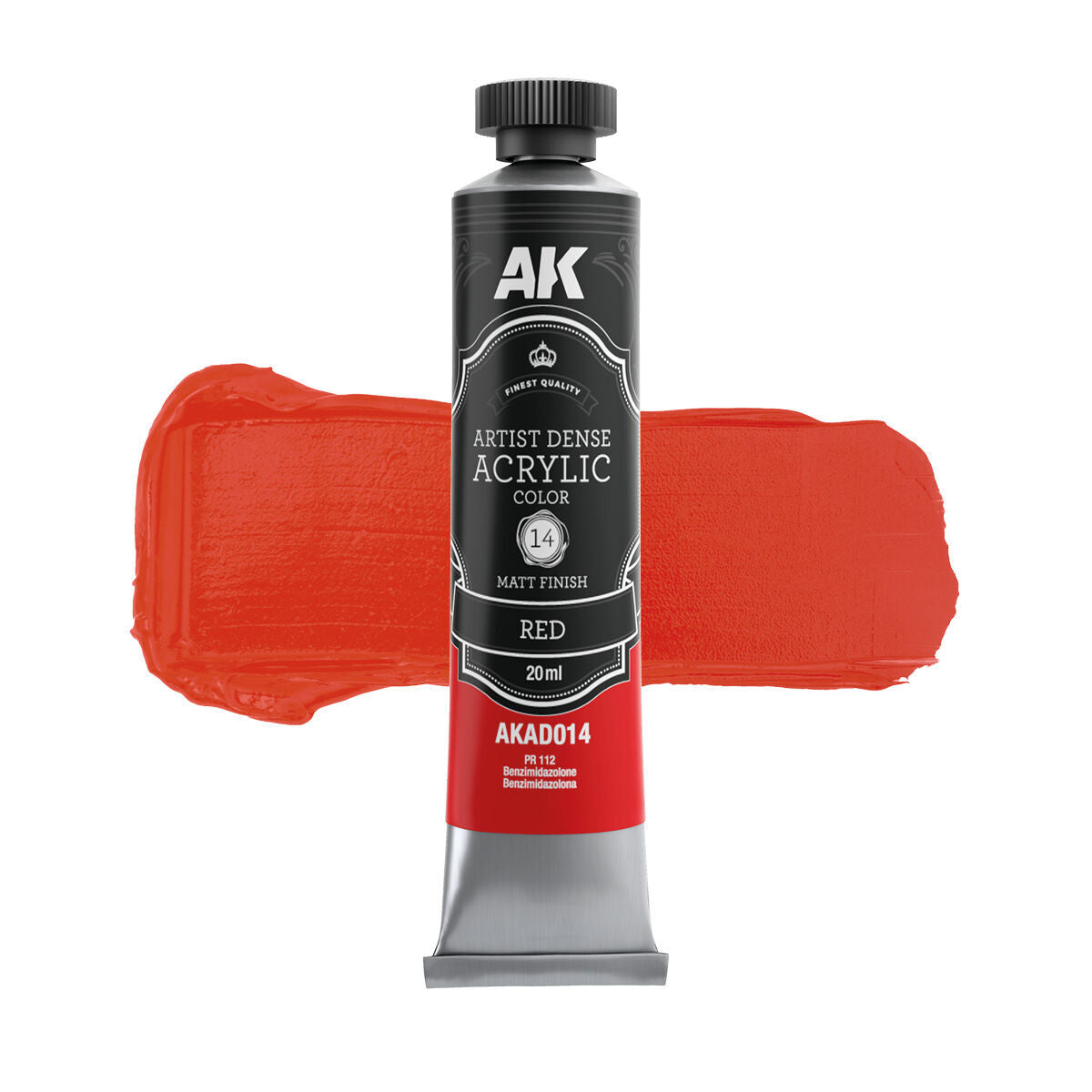 AK Interactive Artist Dense Acrylic Red 20ml AK Interactive