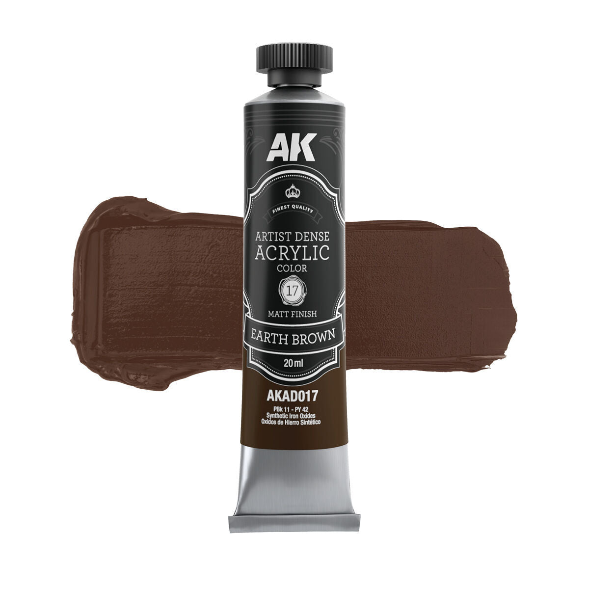 AK Interactive Artist Dense Acrylic Earth Brown 20ml AK Interactive