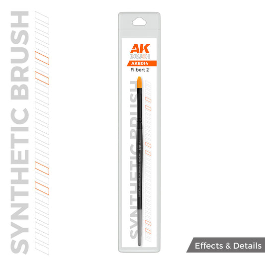 AK Interactive Synthetic Brush - Filbert 2 AK Interactive