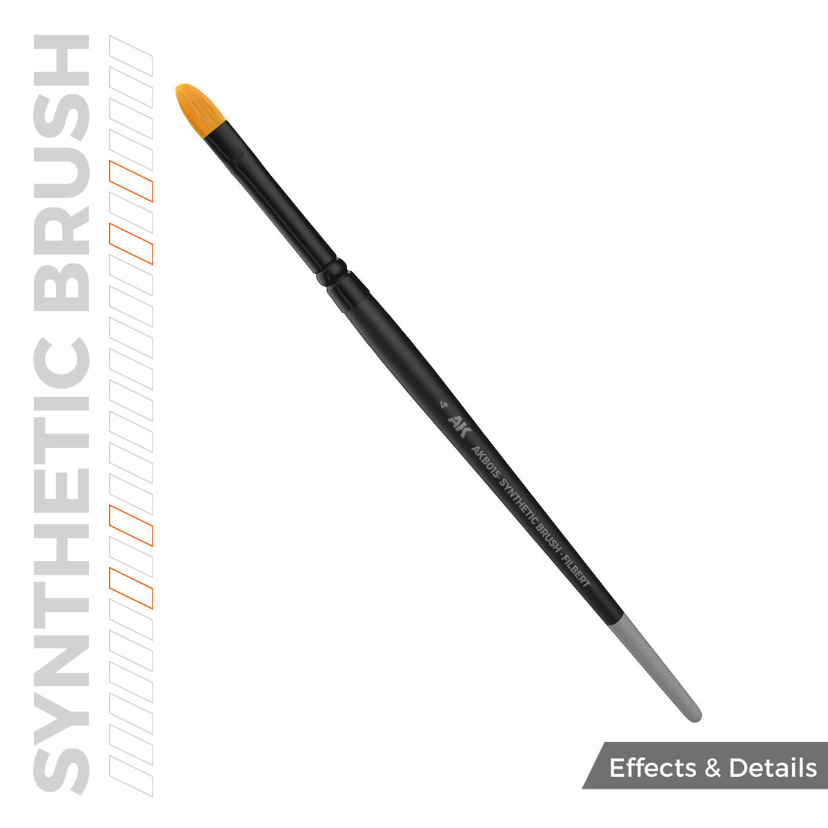 AK Interactive Synthetic Brush - Filbert 4 AK Interactive