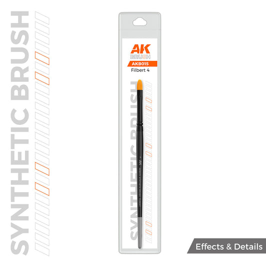 AK Interactive Synthetic Brush - Filbert 4 AK Interactive