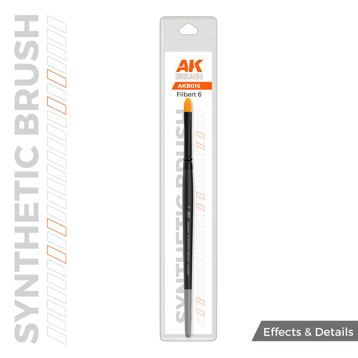 AK Interactive Synthetic Brush - Filbert 6 AK Interactive