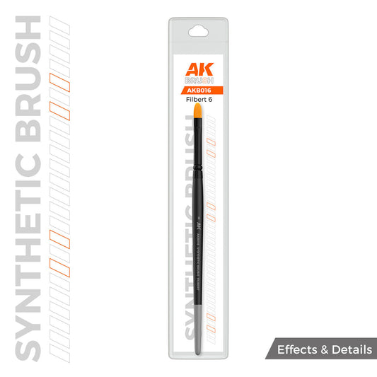 AK Interactive Synthetic Brush - Filbert 6 AK Interactive