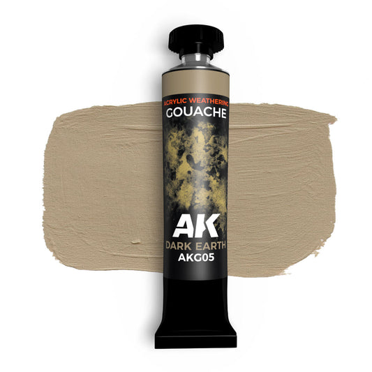 AK Interactive Gouache: Dark Earth - 20ml AK Interactive