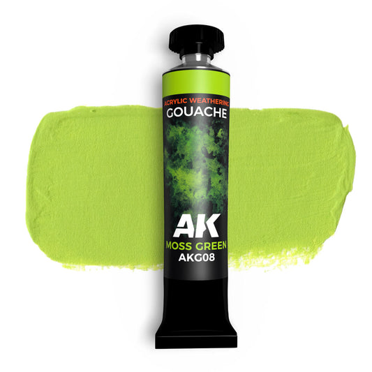 AK Interactive Gouache: Moss Green - 20ml AK Interactive
