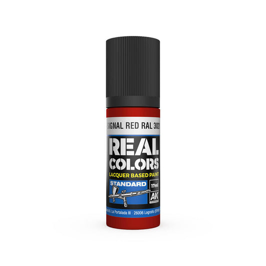 AK Interactive Real Colors: Signal Red RAL 3020 - 17ml Lacquer Paint AK Interactive
