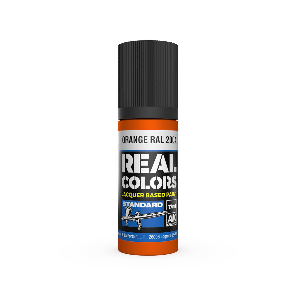 AK Interactive Real Colors: Orange RAL 2004 - 17ml Lacquer Paint AK Interactive