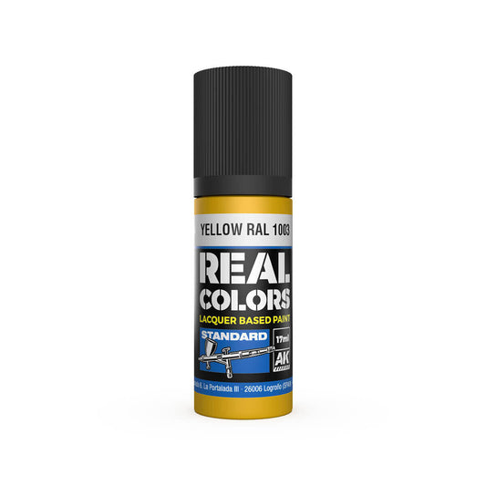 AK Interactive Real Colors: Yellow RAL 1003 - 17ml Lacquer Paint AK Interactive