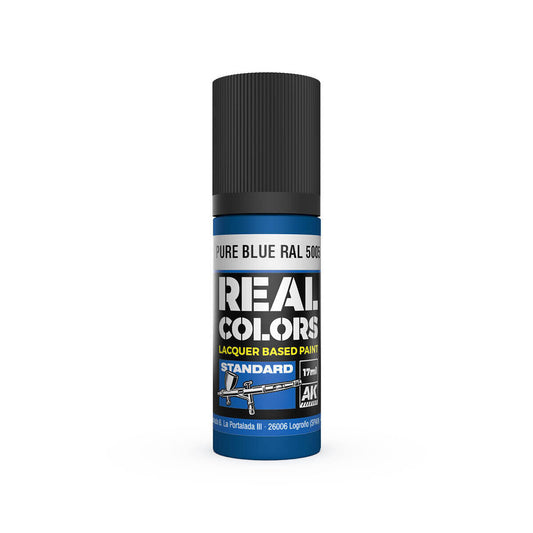 AK Interactive Real Colors: Pure Blue RAL 5005 - 17ml Lacquer Paint AK Interactive