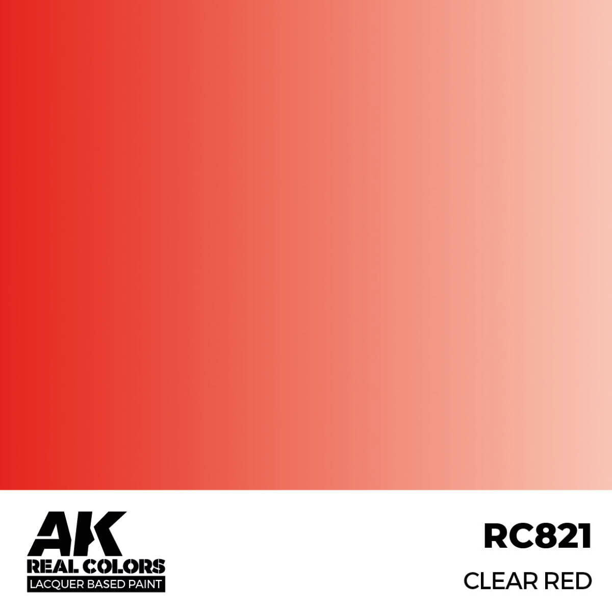 AK Interactive Real Colors: Clear Red - 17ml Lacquer Paint AK Interactive