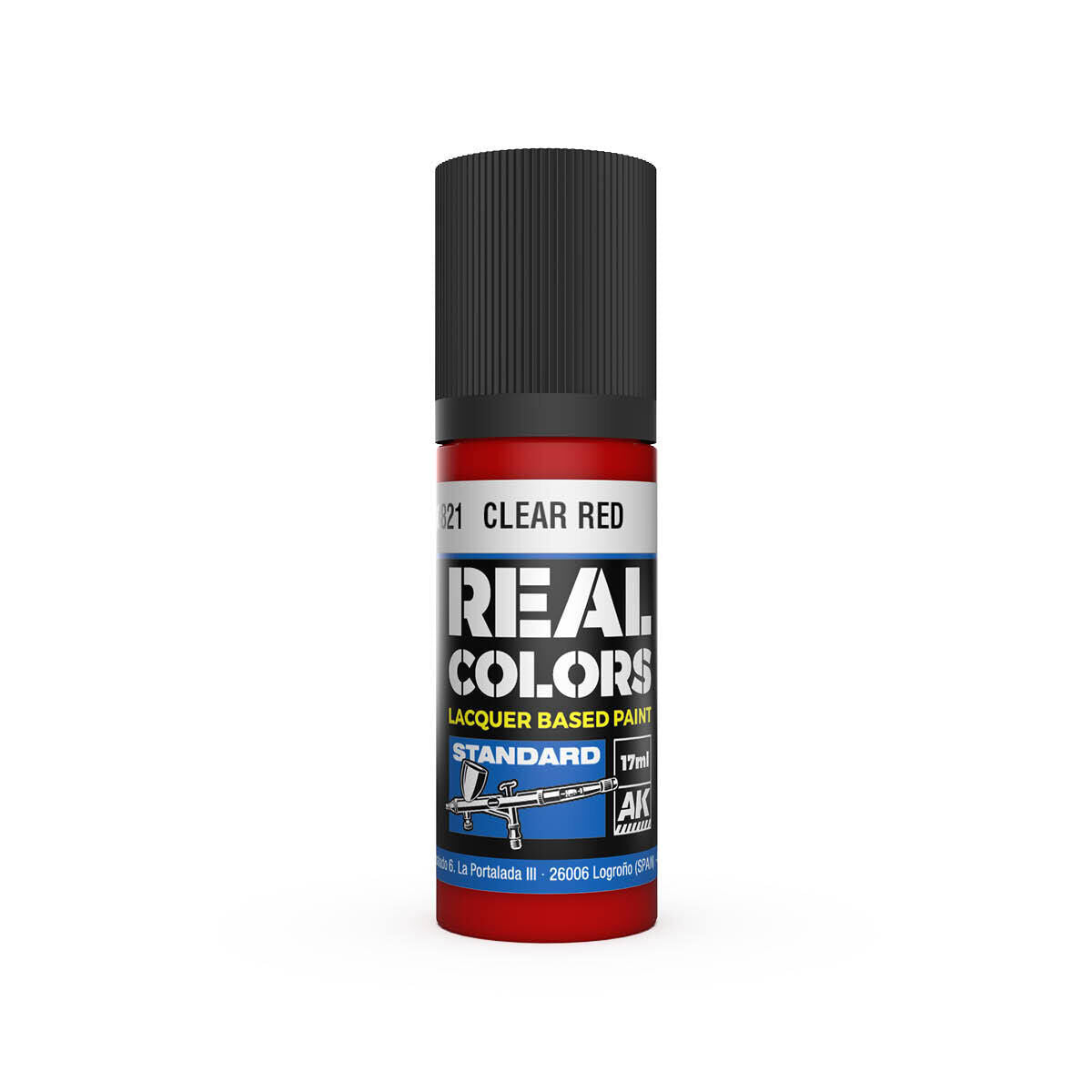 AK Interactive Real Colors: Clear Red - 17ml Lacquer Paint AK Interactive