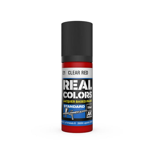 AK Interactive Real Colors: Clear Red - 17ml Lacquer Paint AK Interactive