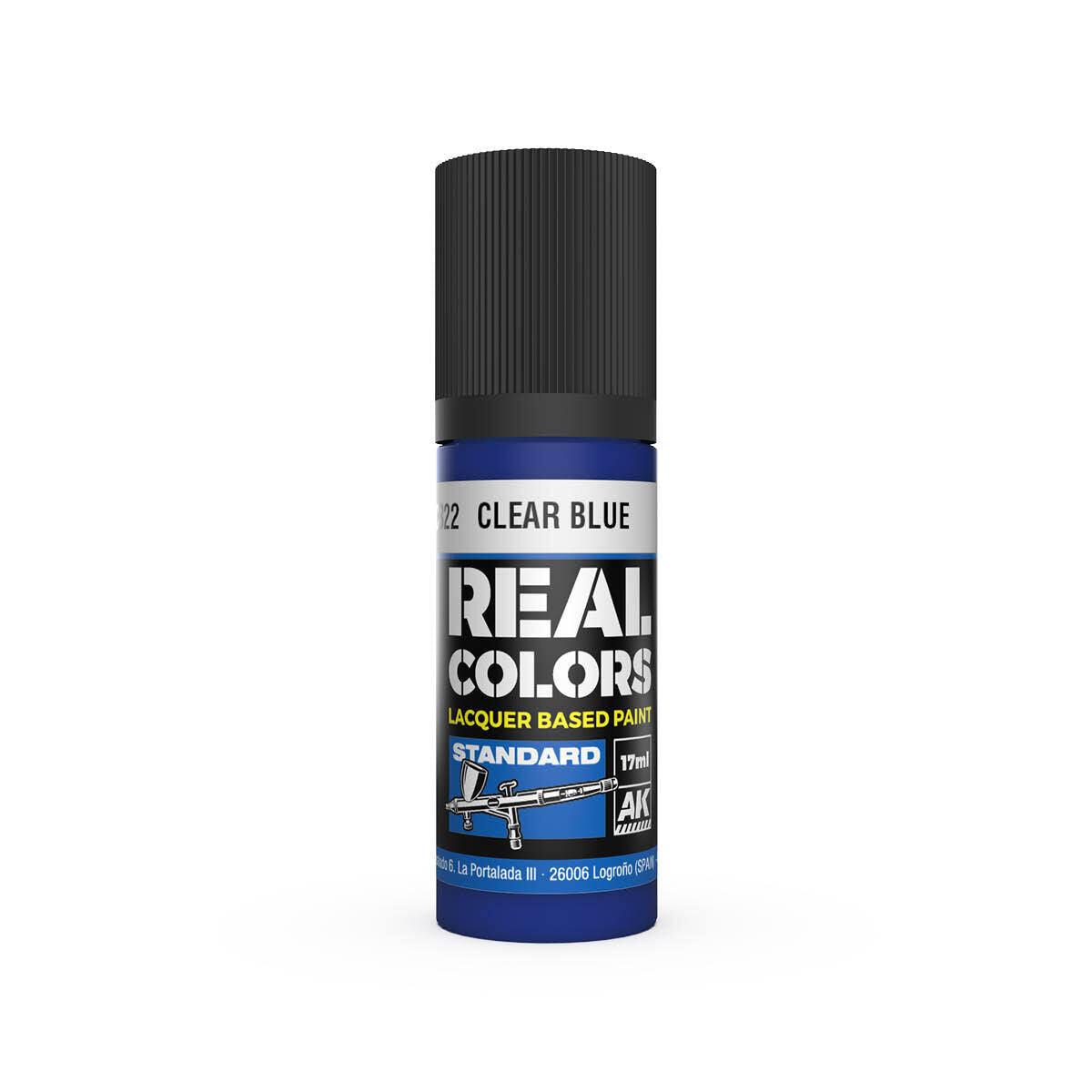 AK Interactive Real Colors: Clear Blue - 17ml Lacquer Paint AK Interactive