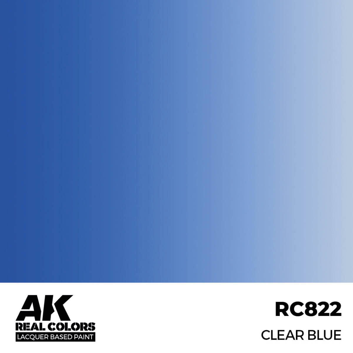 AK Interactive Real Colors: Clear Blue - 17ml Lacquer Paint AK Interactive