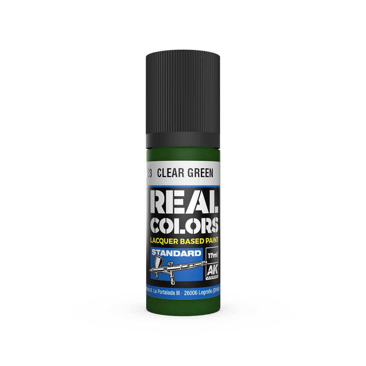 AK Interactive Real Colors: Clear Green - 17ml Lacquer Paint AK Interactive