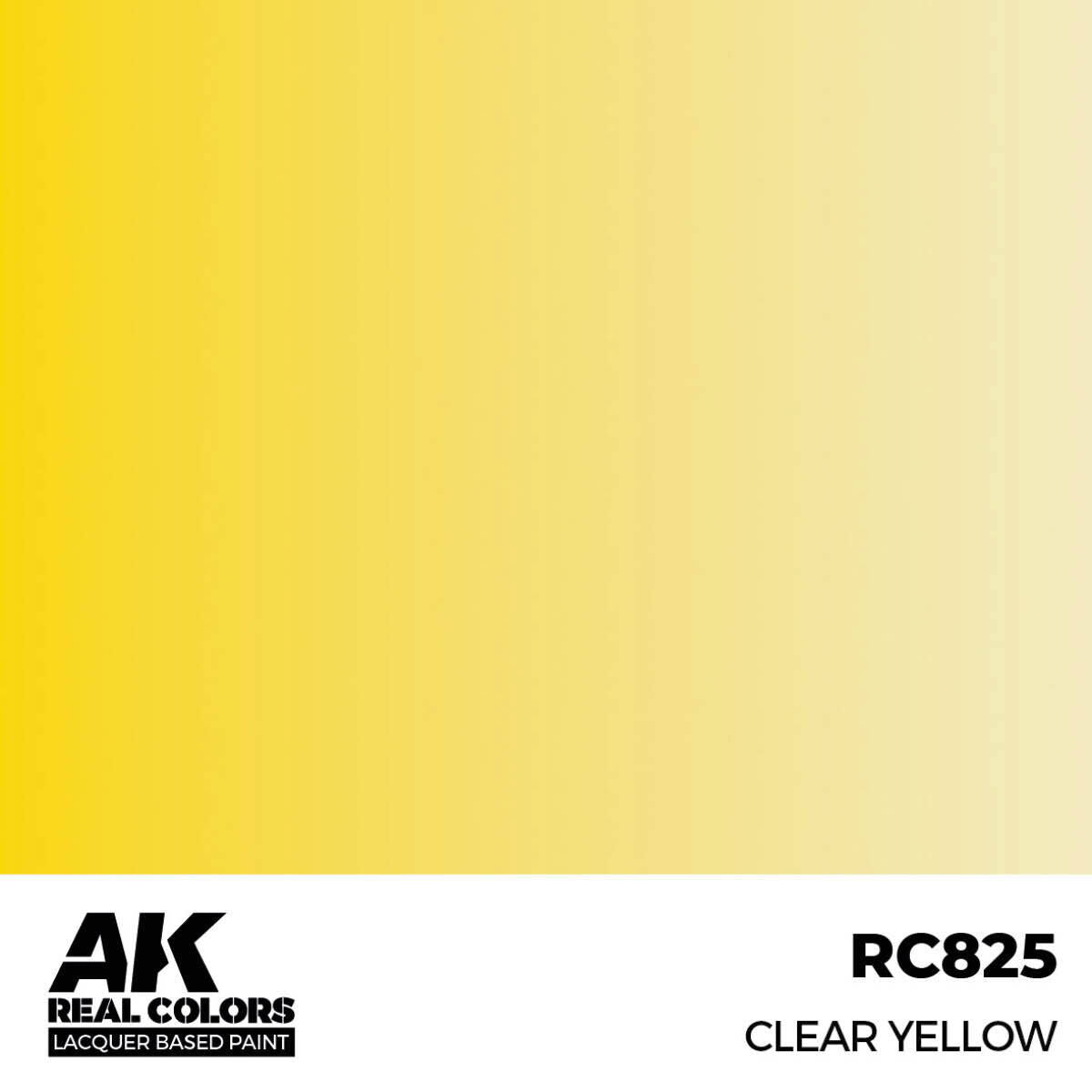 AK Interactive Real Colors: Clear Yellow - 17ml Lacquer Paint AK Interactive