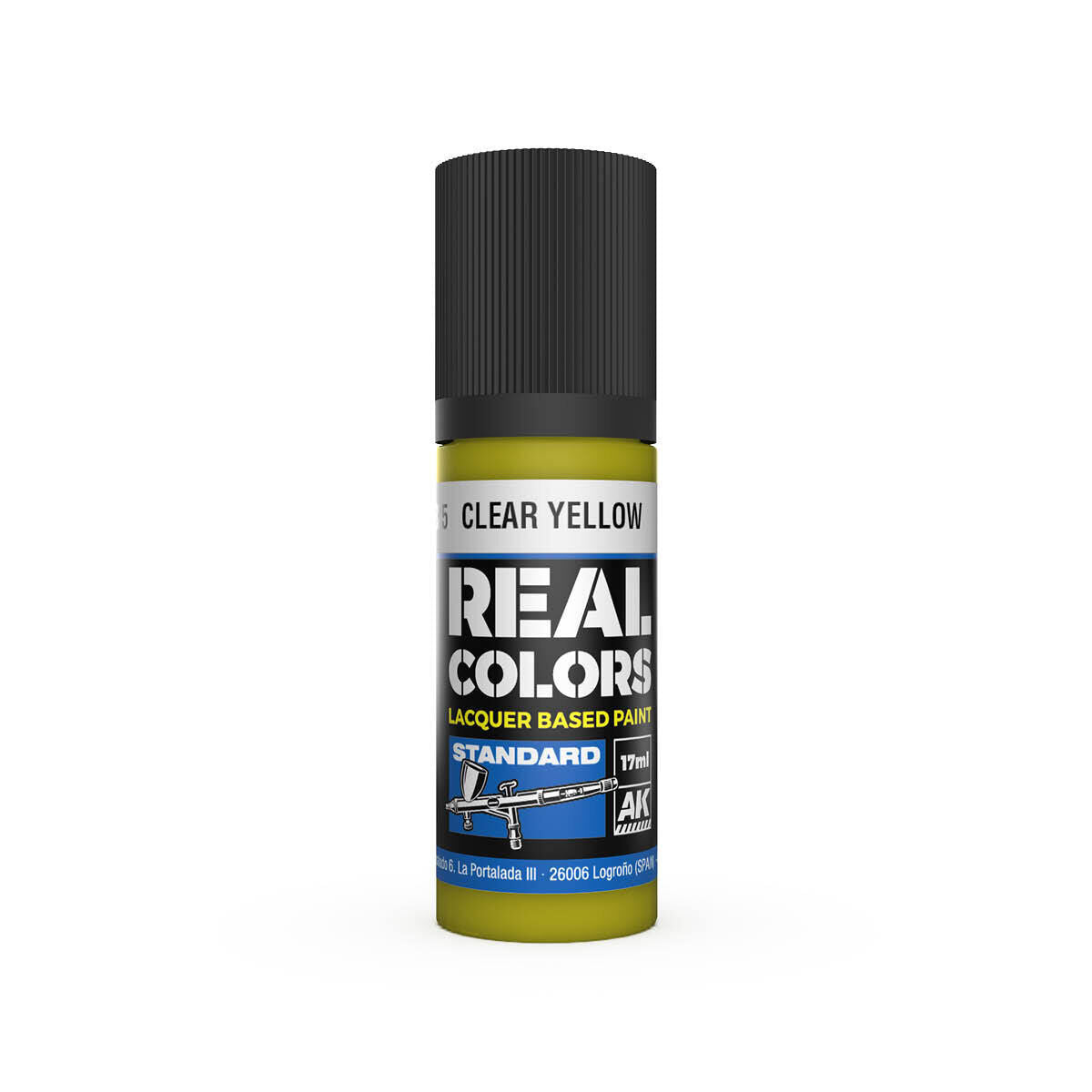 AK Interactive Real Colors: Clear Yellow - 17ml Lacquer Paint AK Interactive