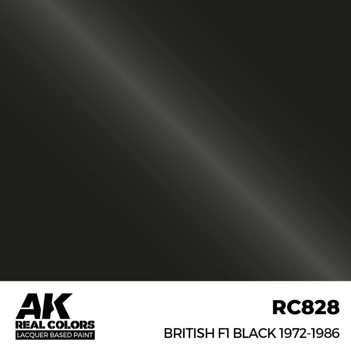 AK Interactive Real Colors: British F1 Black 1972-1986 - 17ml Lacquer Paint AK Interactive