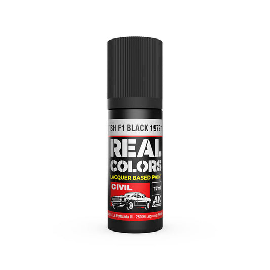 AK Interactive Real Colors: British F1 Black 1972-1986 - 17ml Lacquer Paint AK Interactive