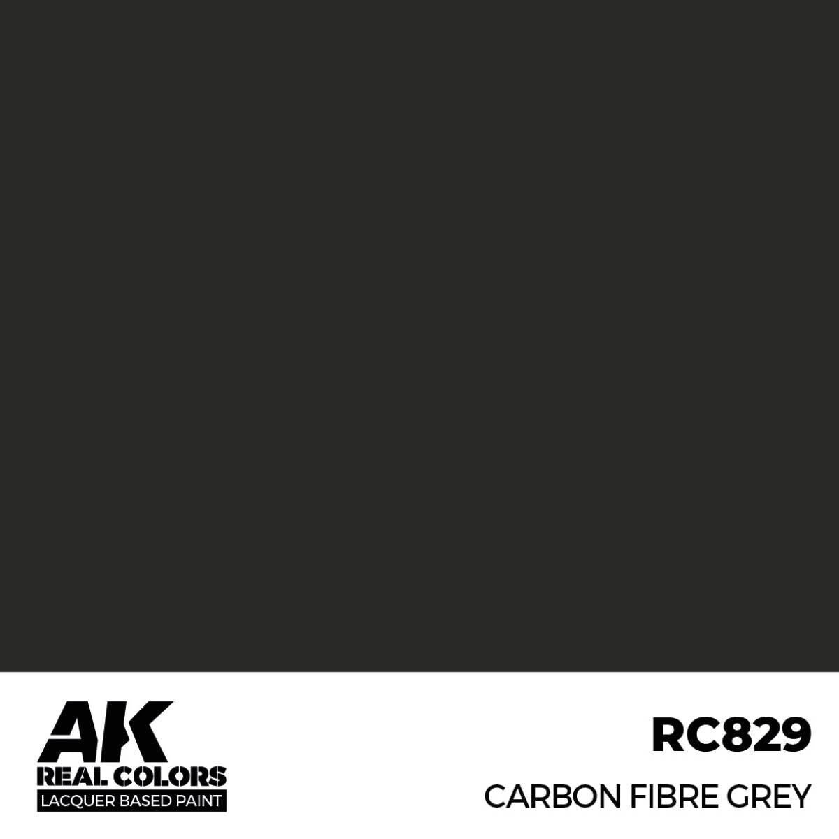AK Interactive Real Colors: Carbon Fibre Grey - 17ml Lacquer Paint AK Interactive