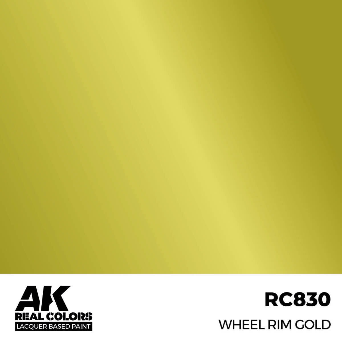 AK Interactive Real Colors: Wheel Rim Gold - 17ml Lacquer Paint AK Interactive