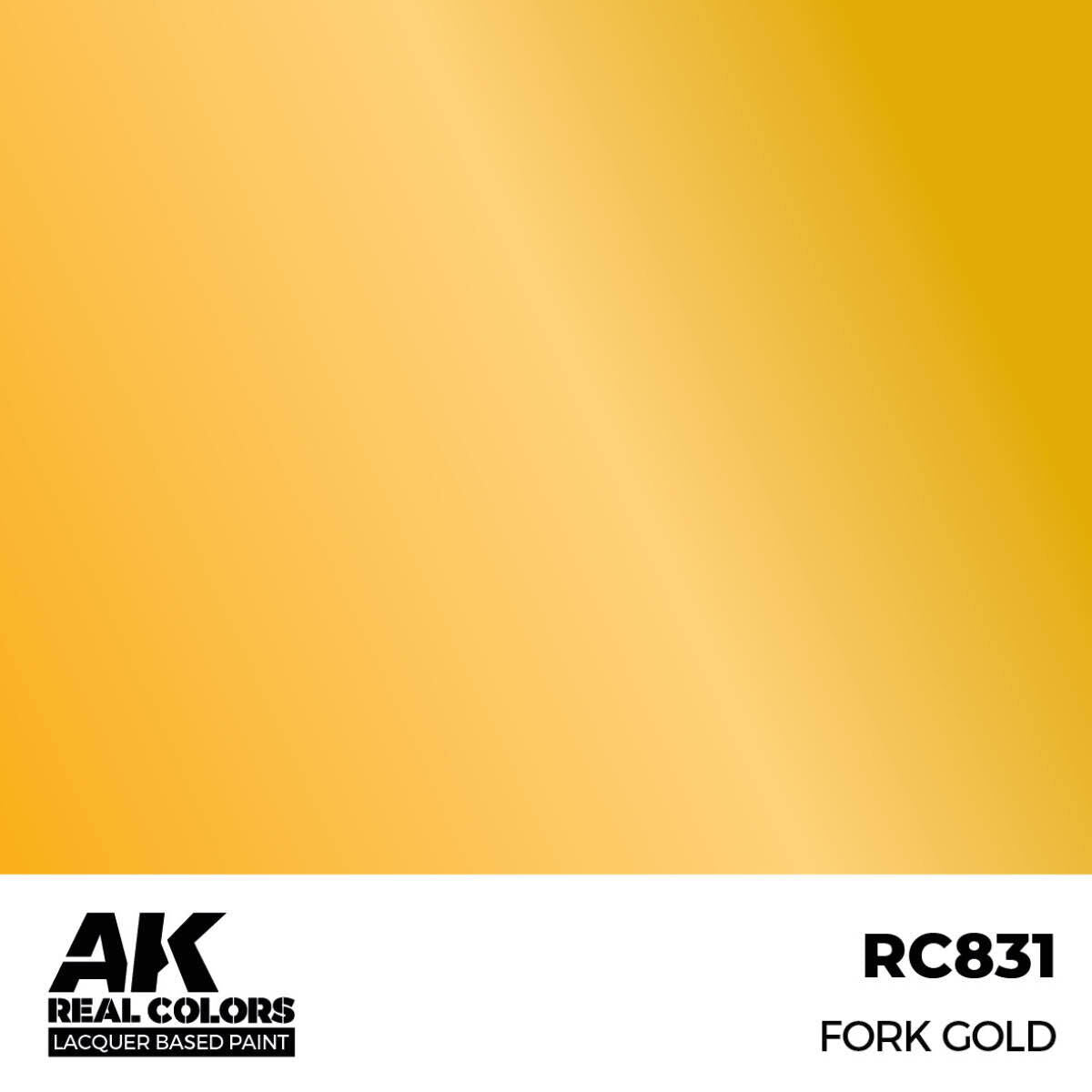 AK Interactive Real Colors: Fork Gold - 17ml Lacquer Paint AK Interactive