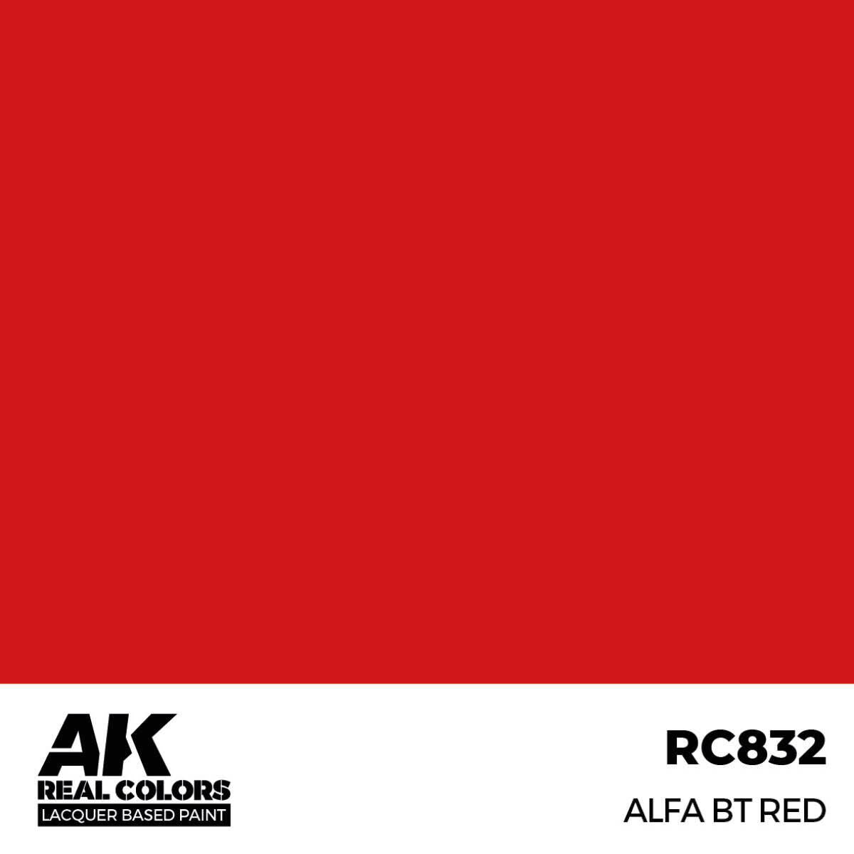 AK Interactive Real Colors: Alfa BT Red - 17ml Lacquer Paint AK Interactive
