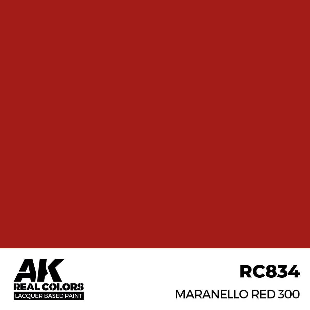 AK Interactive Real Colors: Maranello Red 300 - 17ml Lacquer Paint AK Interactive