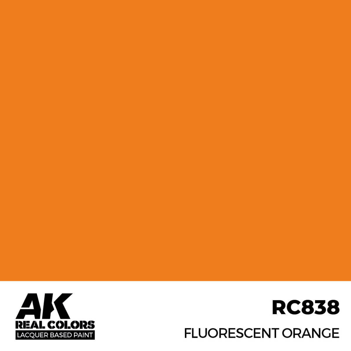 AK Interactive Real Colors: Fluorescent Orange - 17ml Lacquer Paint AK Interactive