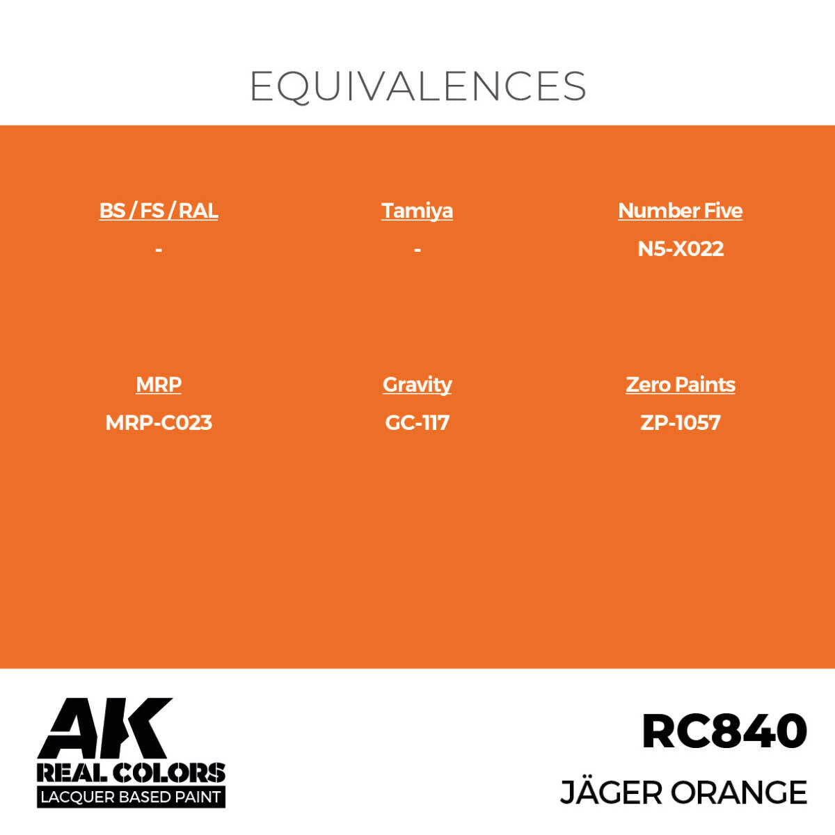 AK Interactive Real Colors: Jager Orange - 17ml Lacquer Paint AK Interactive
