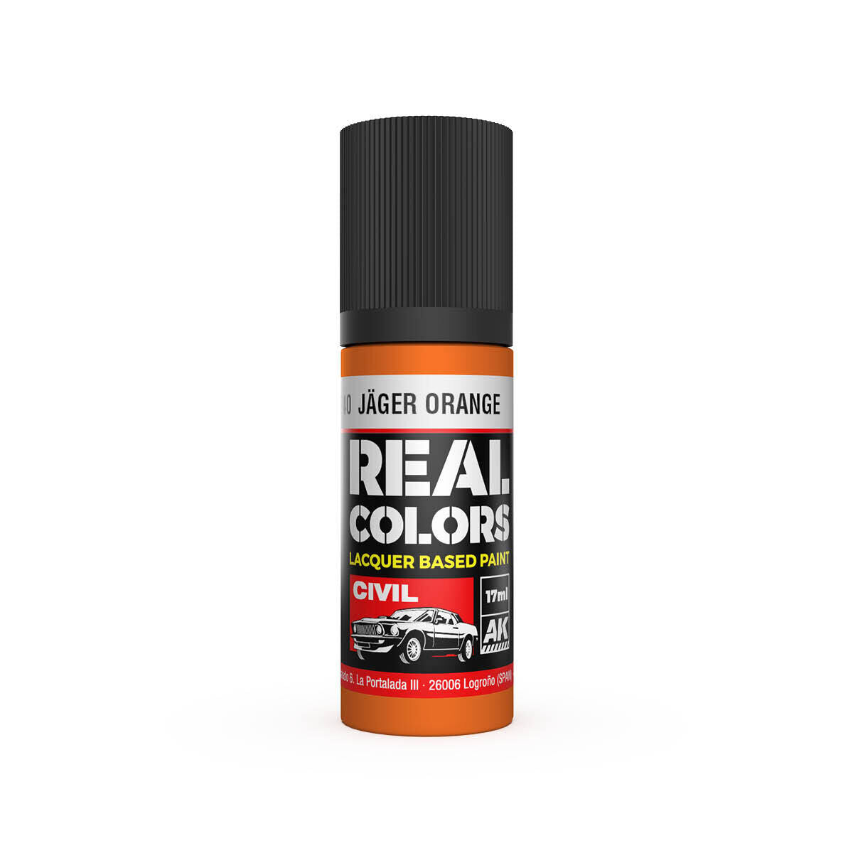 AK Interactive Real Colors: Jager Orange - 17ml Lacquer Paint AK Interactive
