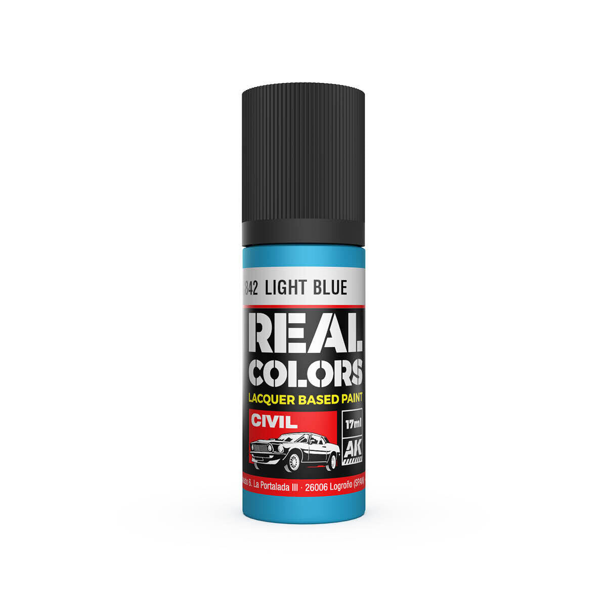 AK Interactive Real Colors: Light Blue - 17ml Lacquer Paint AK Interactive