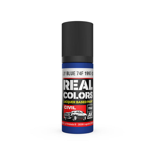 AK Interactive Real Colors: Rally Blue 74F 1997-2002 - 17ml Lacquer Paint AK Interactive
