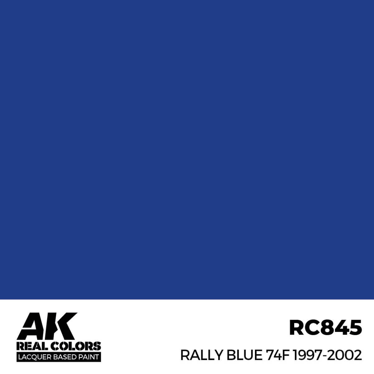 AK Interactive Real Colors: Rally Blue 74F 1997-2002 - 17ml Lacquer Paint AK Interactive