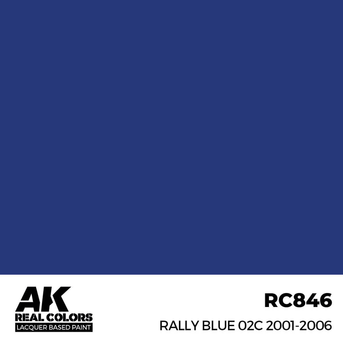 AK Interactive Real Colors: Rally Blue 02C 2001-2006 - 17ml Lacquer Paint AK Interactive