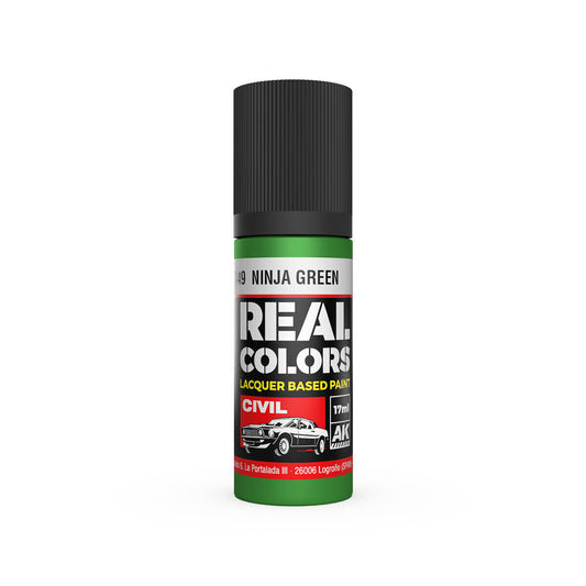 AK Interactive Real Colors: Ninja Green - 17ml Lacquer Paint AK Interactive