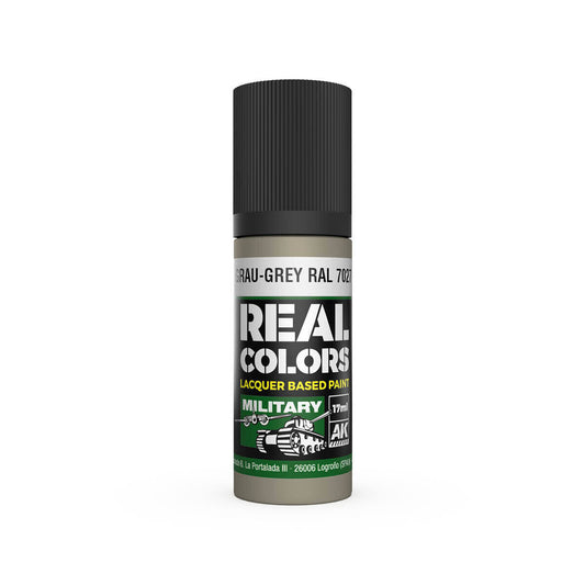AK Interactive Real Colors: Grau-Grey RAL 7027 - 17ml Lacquer Paint AK Interactive