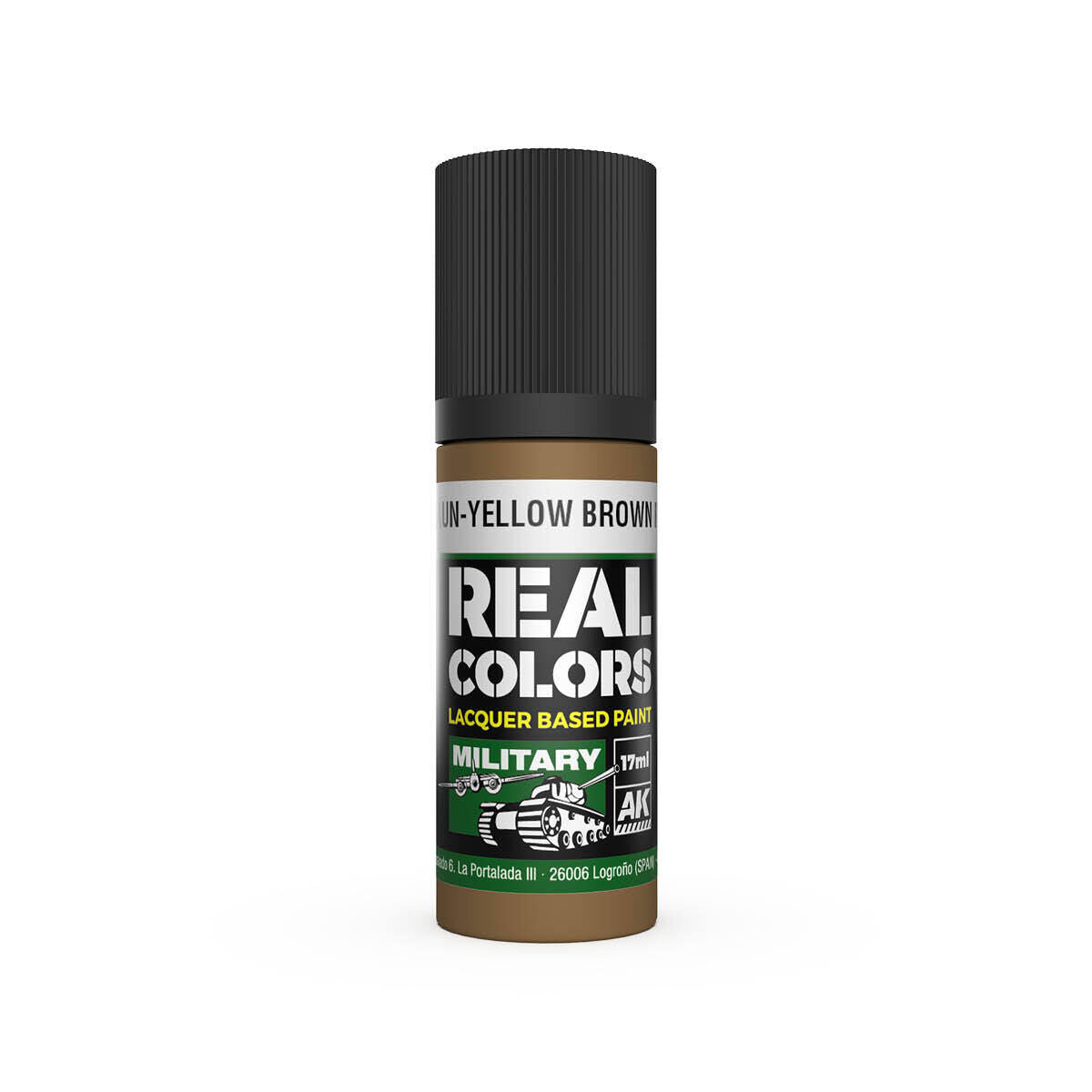 AK Interactive Real Colors: Gelbbraun-Yellow Brown RAL 8000 - 17ml Lacquer Paint AK Interactive