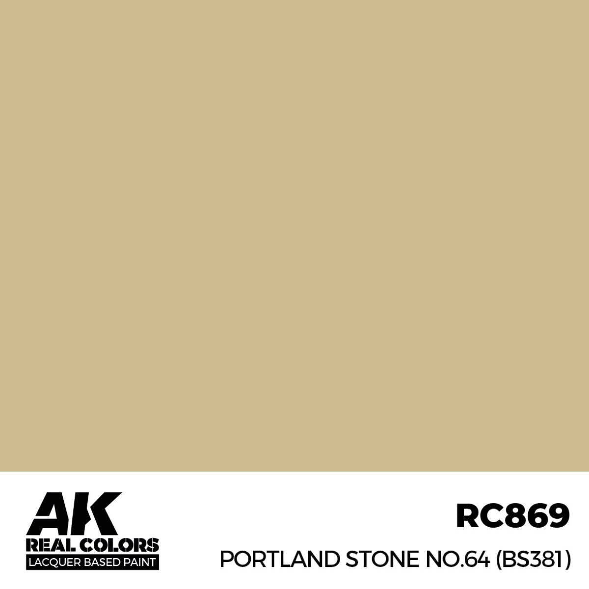 AK Interactive Real Colors: Portland Stone No.64 (BS381) - 17ml Lacquer Paint AK Interactive