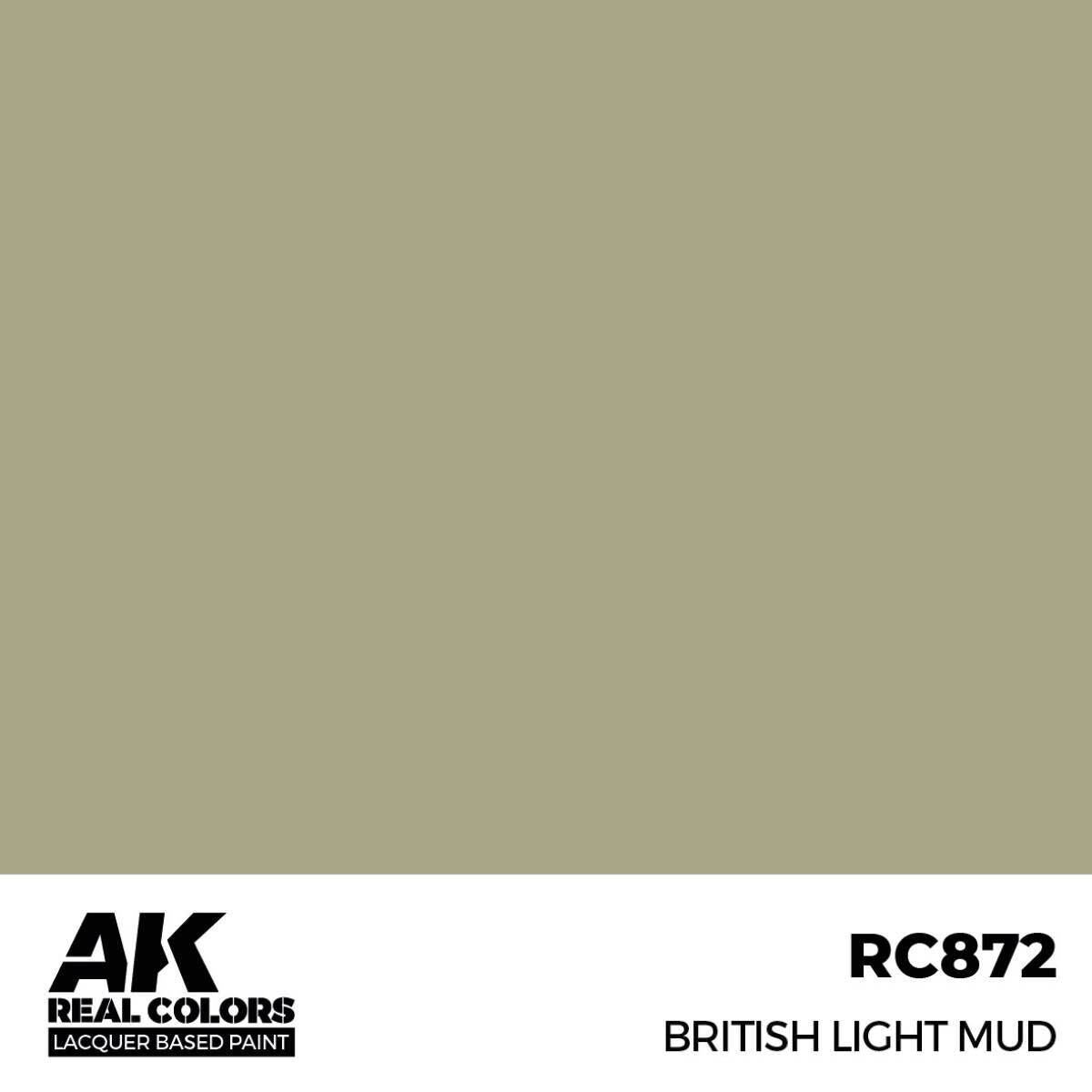 AK Interactive Real Colors: British Light Mud - 17ml Lacquer Paint AK Interactive