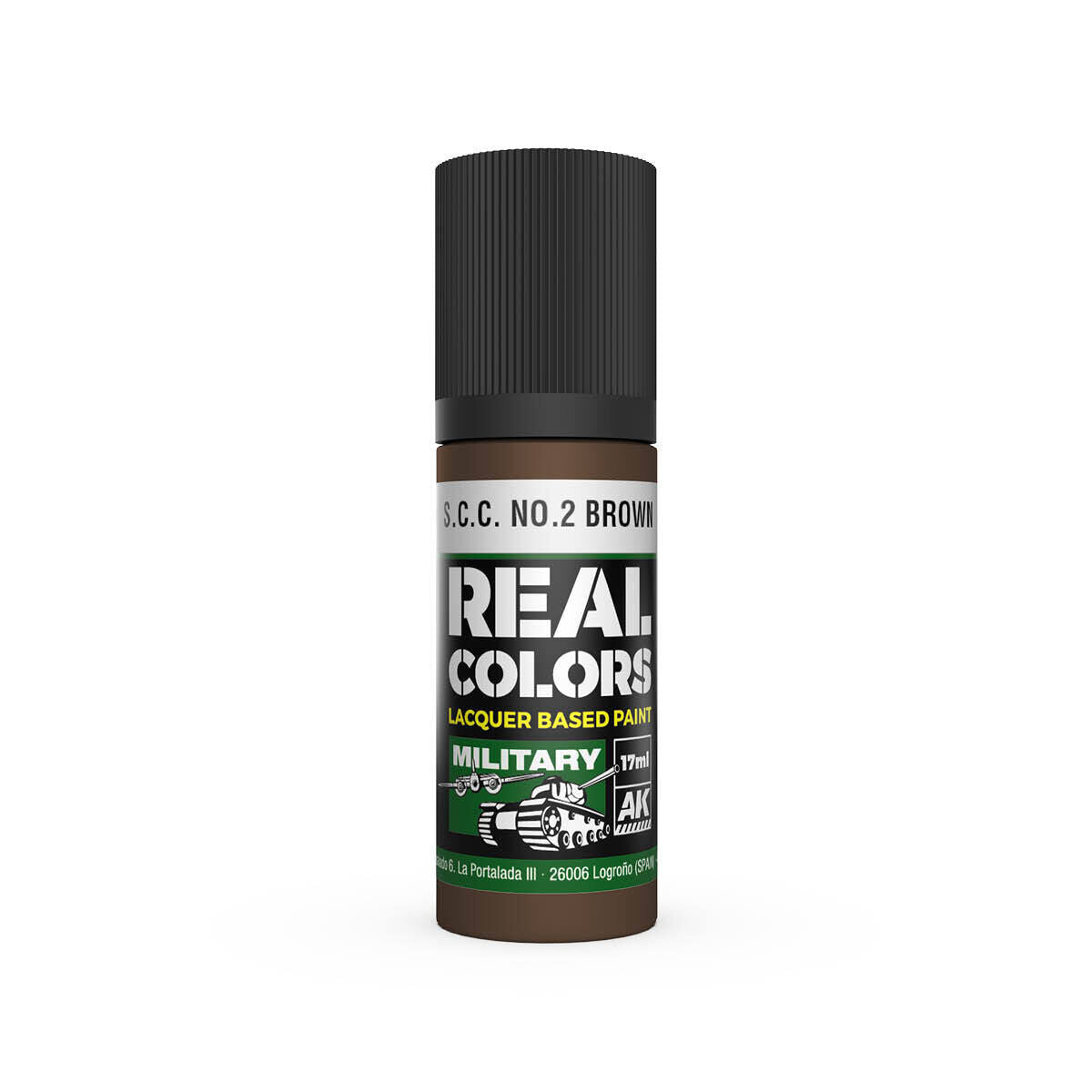 AK Interactive Real Colors: S.C.C. No.2 Brown - 17ml Lacquer Paint AK Interactive