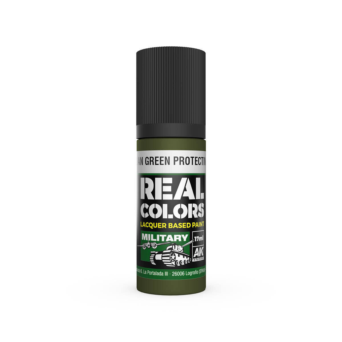 AK Interactive Real Colors: Russian Green Protective 4BO - 17ml Lacquer Paint AK Interactive