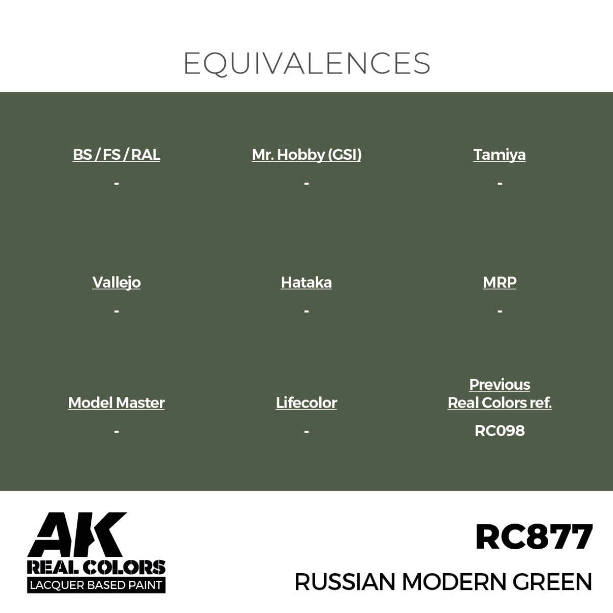 AK Interactive Real Colors: Russian Modern Green - 17ml Lacquer Paint AK Interactive