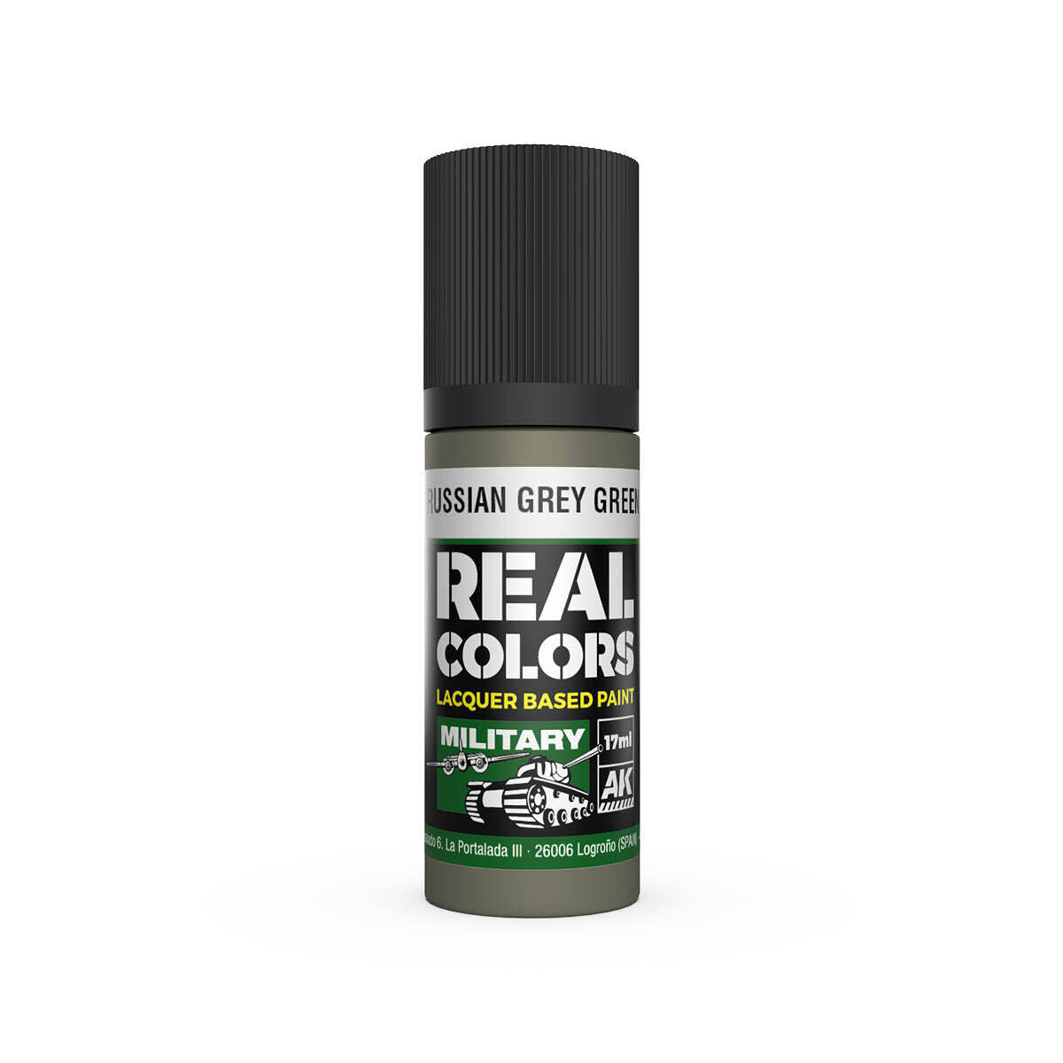AK Interactive Real Colors: Russian Grey Green - 17ml Lacquer Paint AK Interactive