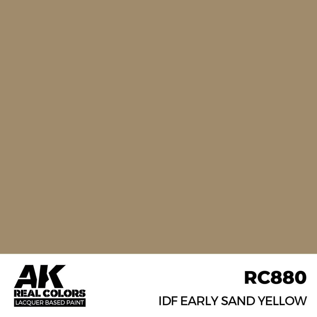 AK Interactive Real Colors: IDF Early Sand Yellow - 17ml Lacquer Paint AK Interactive