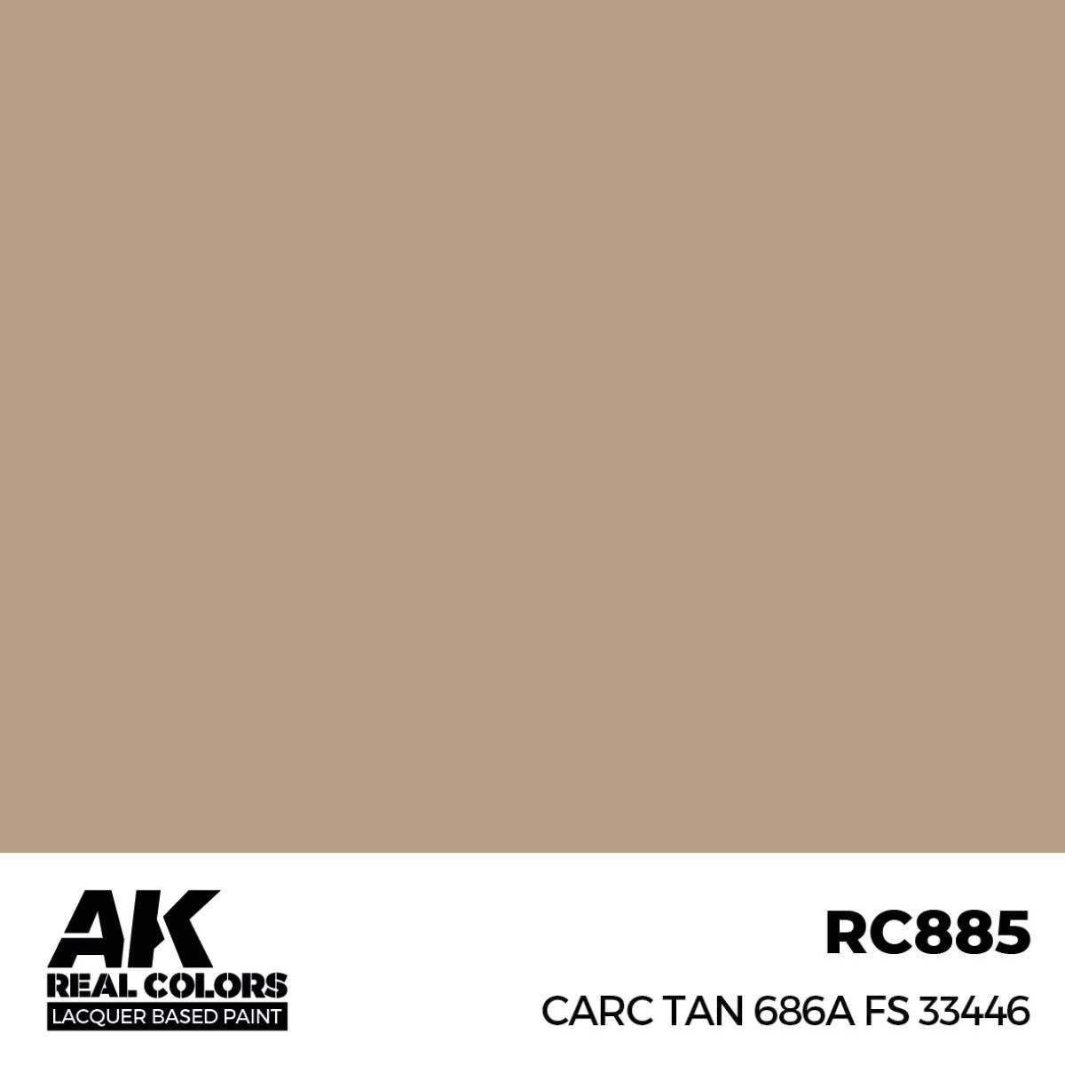 AK Interactive Real Colors: CARC Tan 686A FS 33446 - 17ml Lacquer Paint AK Interactive